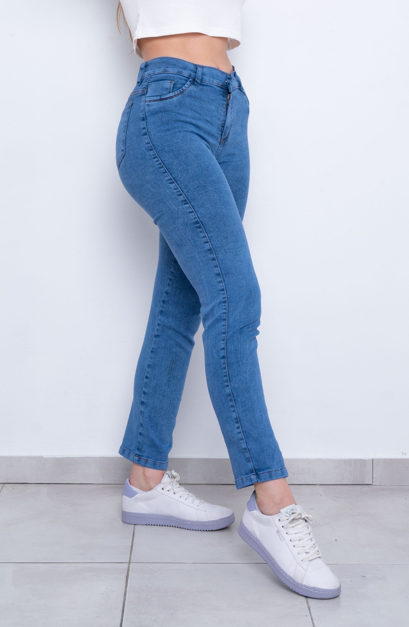 Jeans Recto Nevado Stom Elastizado - Imagen 2