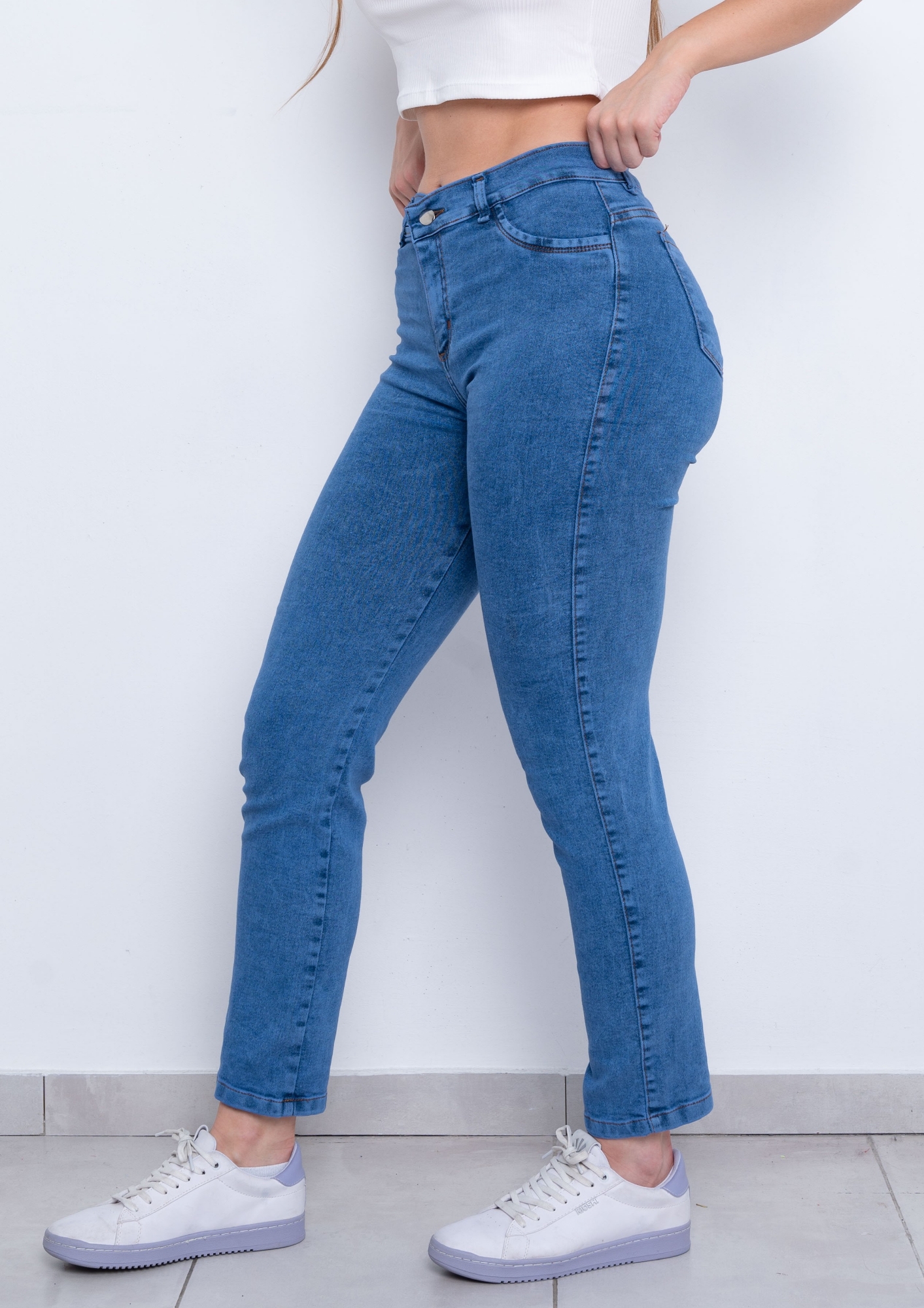 Jeans Recto Nevado Stom Elastizado - Imagen 3