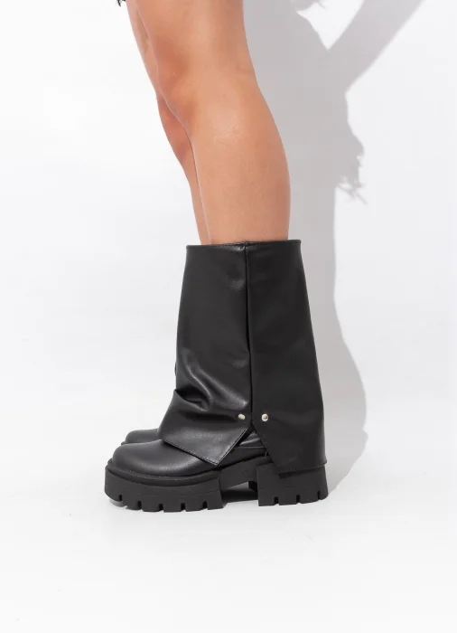 Bota Volcada con Plataforma Caña Media Basik