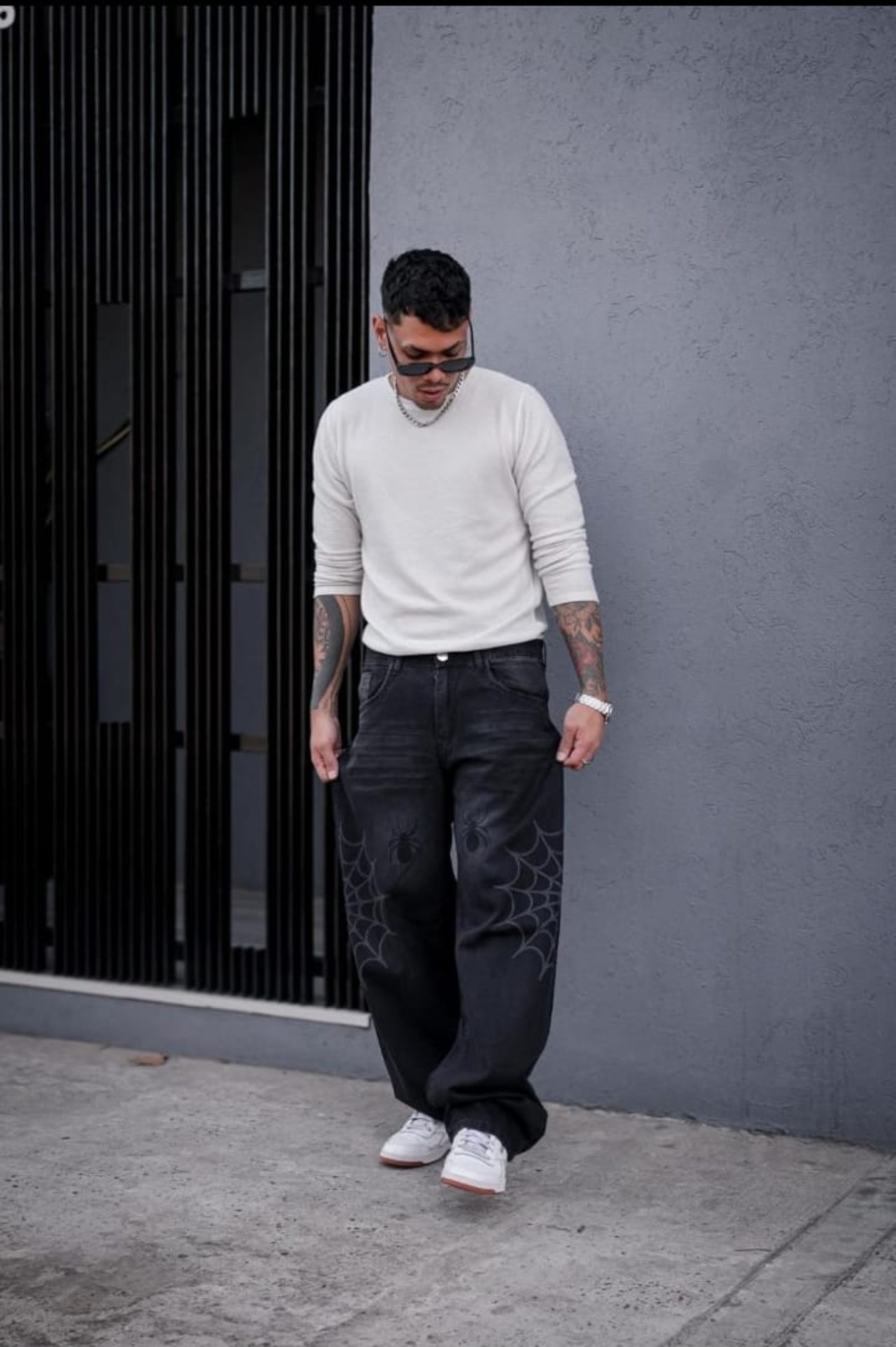 Súper Baggy Estampado con Láser Araña - Imagen 3