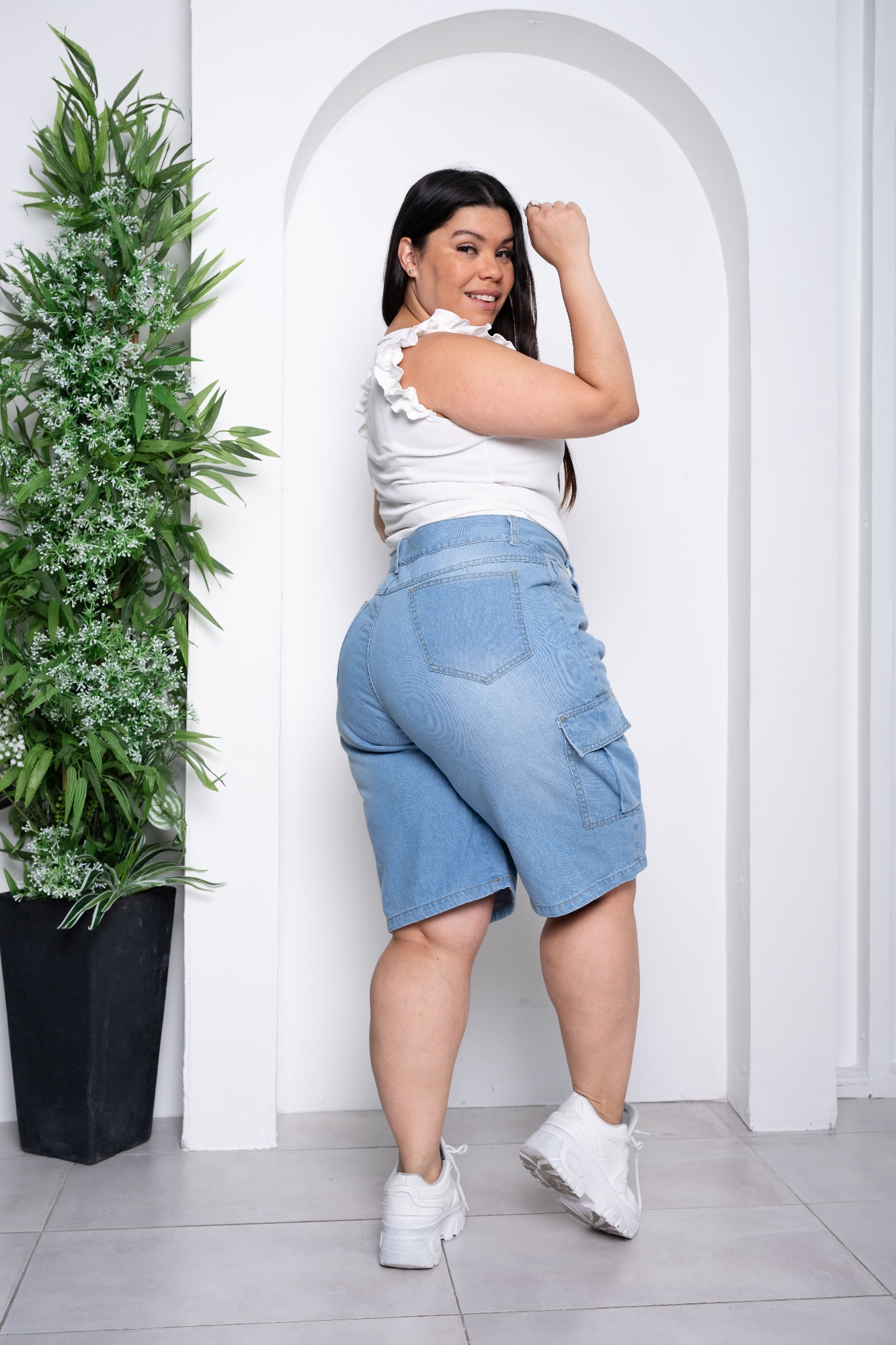 Bermudas Cargo  con Brillos - Imagen 3