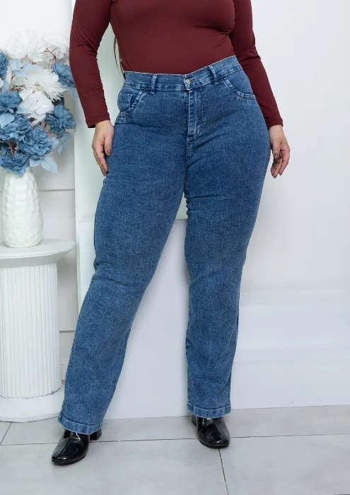 Jeans Recto Nevado Stom Elastizado