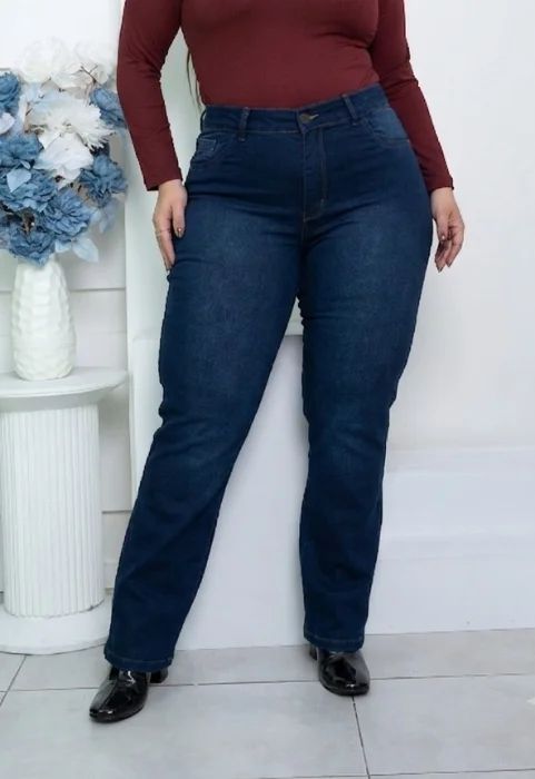 Jeans Recto Óxido Localizado Elastizado