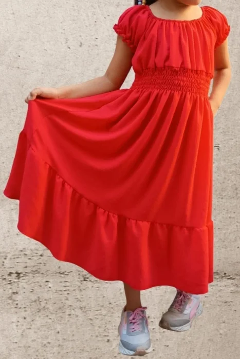 Vestidos de Nena Tipo Paisana en Lino Cey