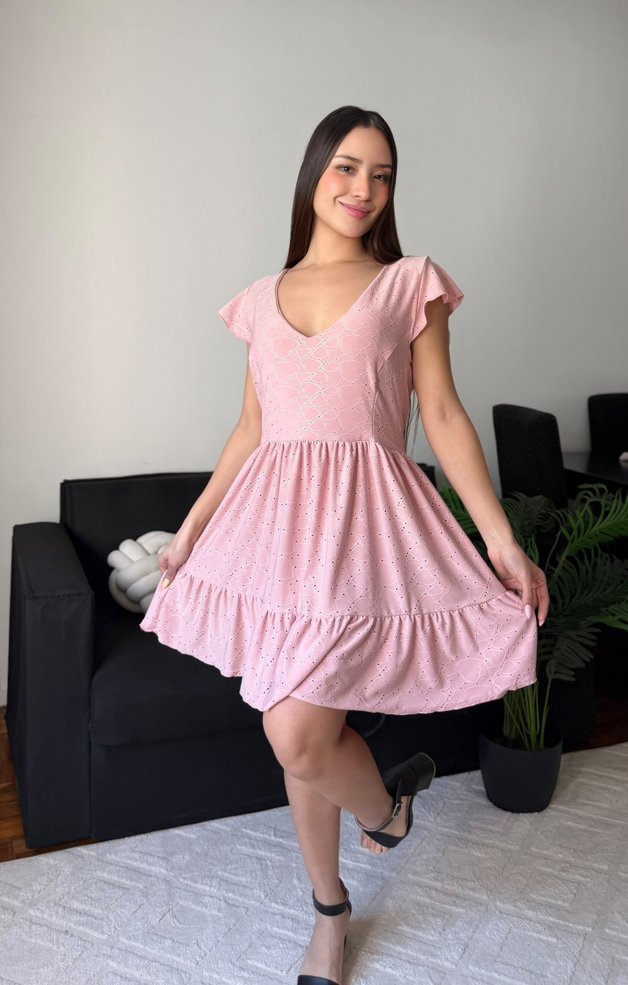 Vestido Broderi - Cielo - Imagen 3