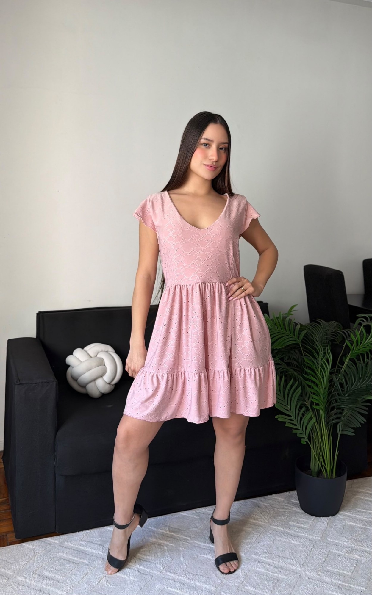 Vestido Broderi - Cielo - Imagen 5