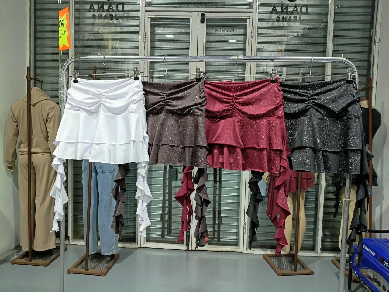 Short Pollera Elastizado Microfibra con Tiras - Imagen 2