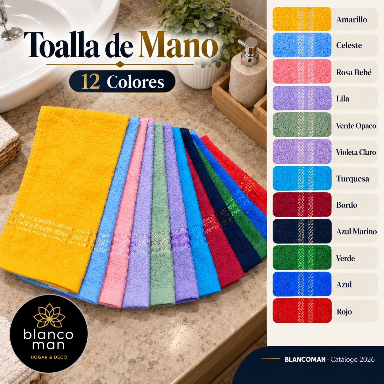 Toalla de Mano Blancoman - Imagen 2