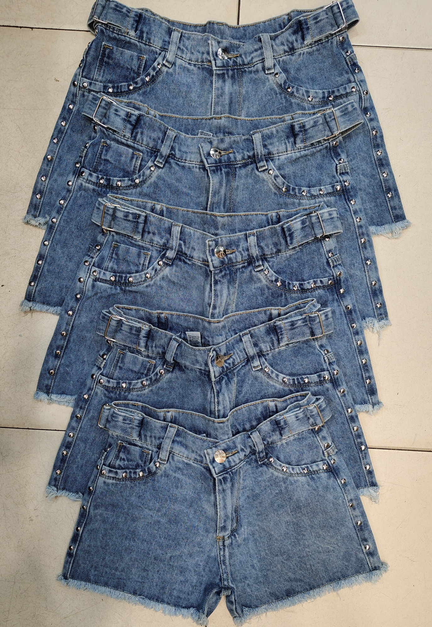 Short de Jeans de Nena con Regulador - Imagen 2