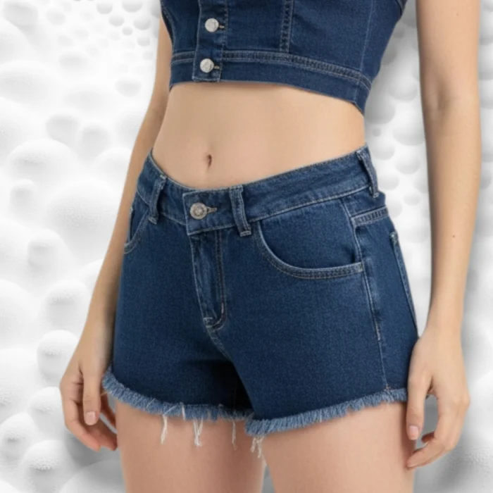 Short Tiro bajo Rigido Azul