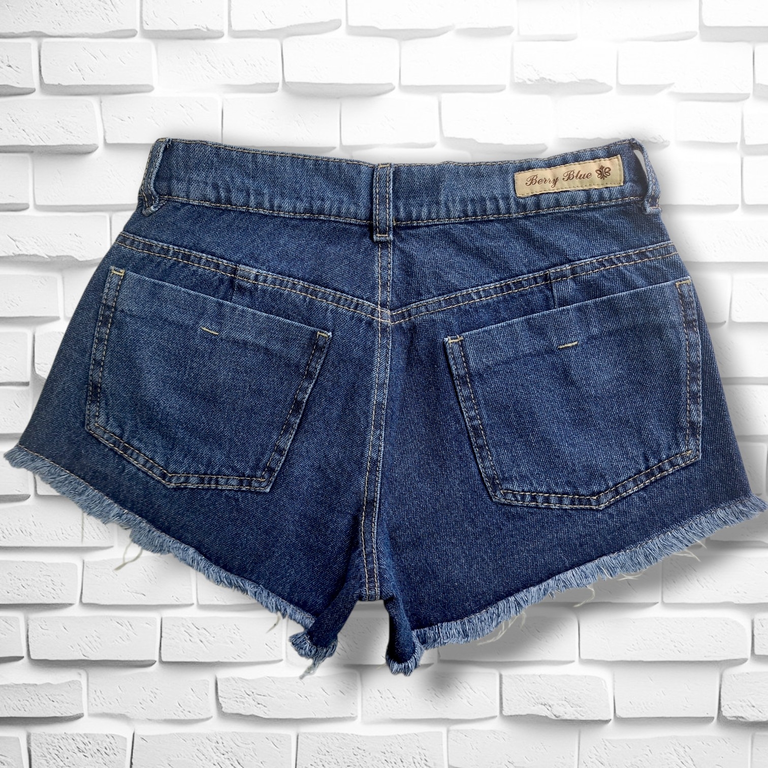 Short Tiro bajo Rigido Azul - Imagen 3