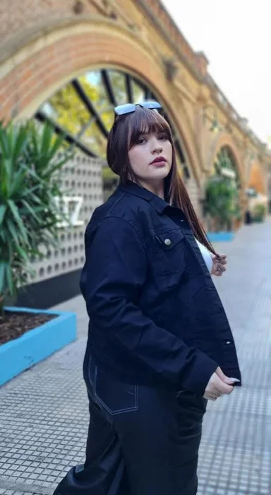 Campera Negra Jeans