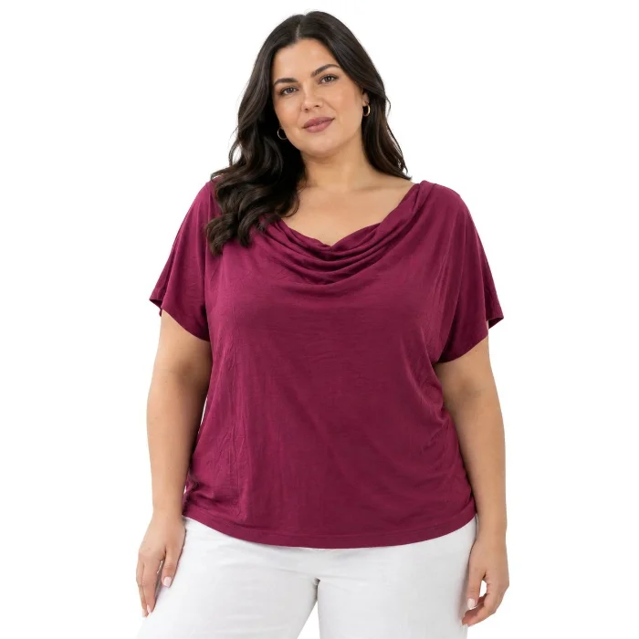 Remera de Modal Viscosa Cuello Caído