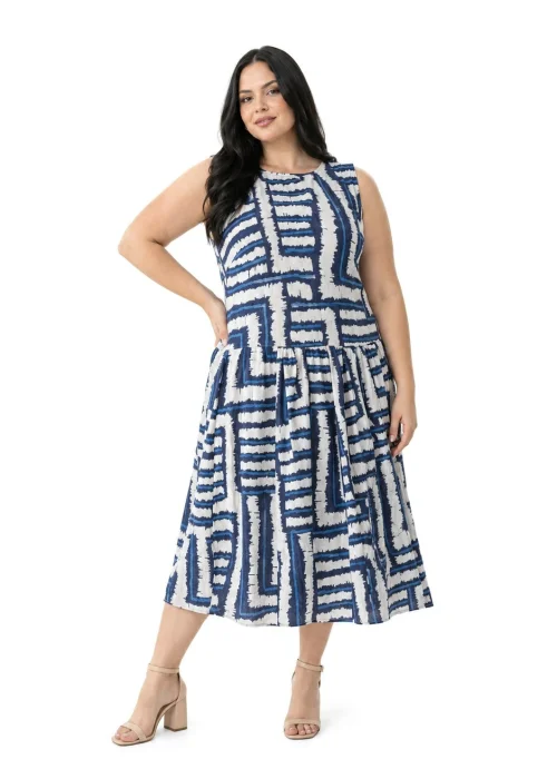 Conjunto Musculosa y Pollera Evasé de Cey Estampado