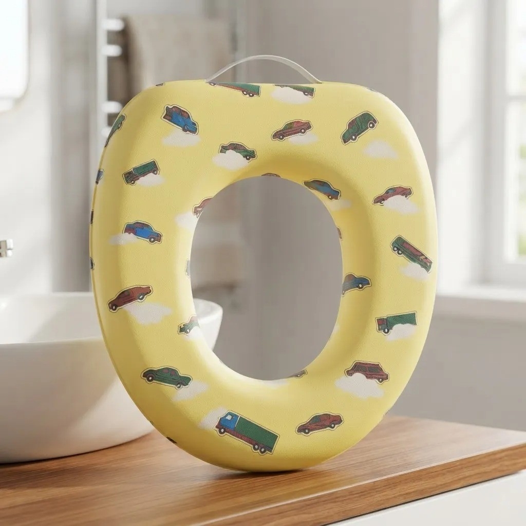 Asiento Adaptador Acolchado para Inodoro Infantil Baño Niños - Imagen 2