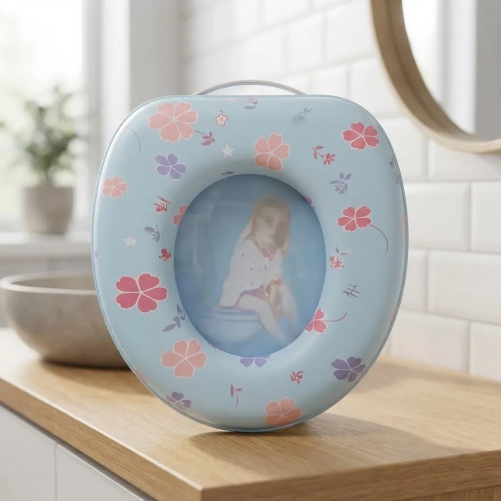 Asiento Adaptador Acolchado para Inodoro Infantil Baño Niños - Imagen 3