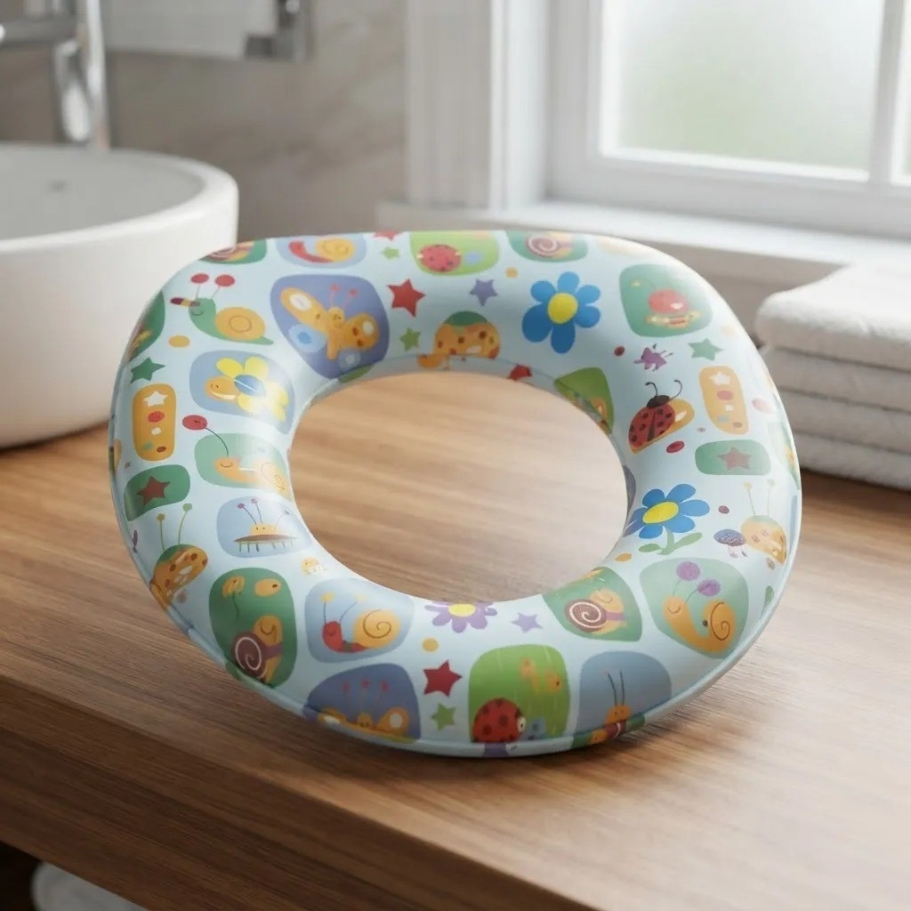 Asiento Adaptador Acolchado para Inodoro Infantil Baño Niños - Imagen 6