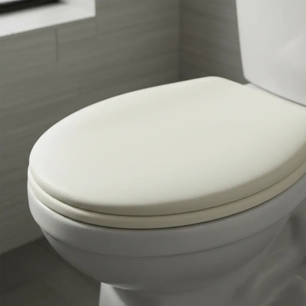 Asiento Inodoro Plastico Acolchonado Universal Tapa de Baño - Imagen 4