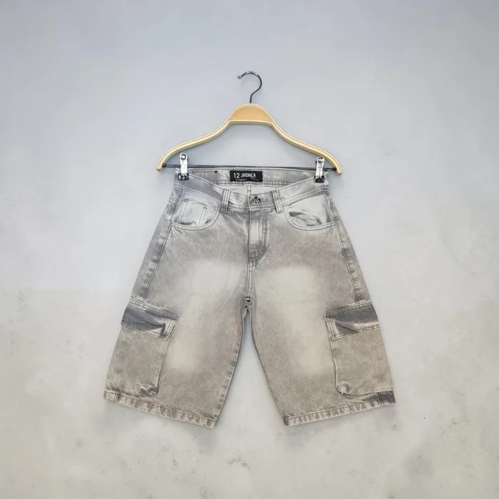 Bermuda Baggy Gris Teens