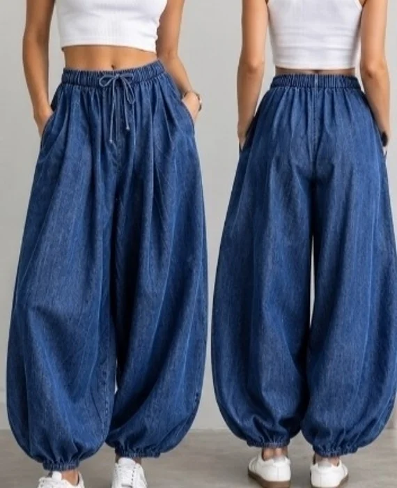 Pantalón Ballon/aladin Denim Camisero (próximamente)