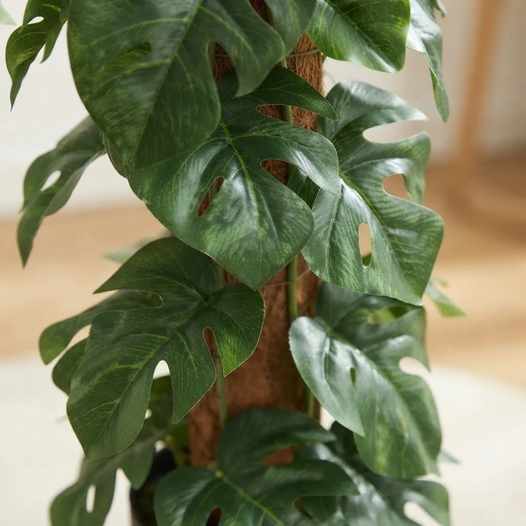 Planta Artificial Monstera con Tutor Decoracion Hogar - Imagen 2