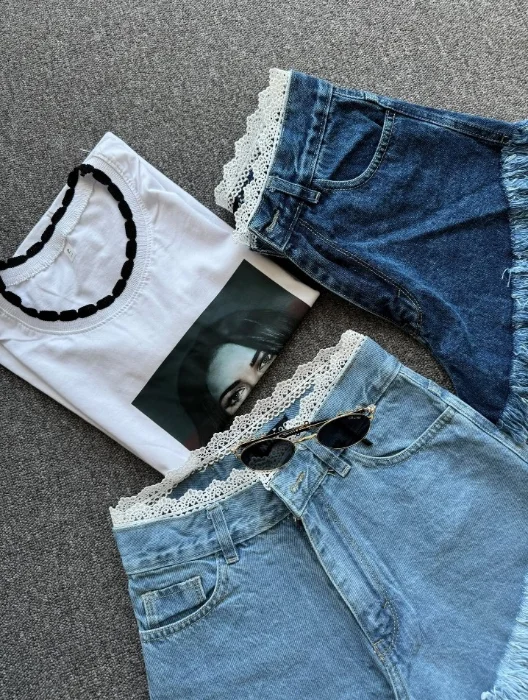 Short Jean Encaje