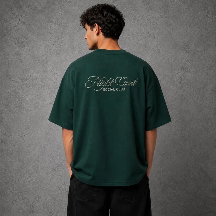 Remera Oversize  Nigth Bordado