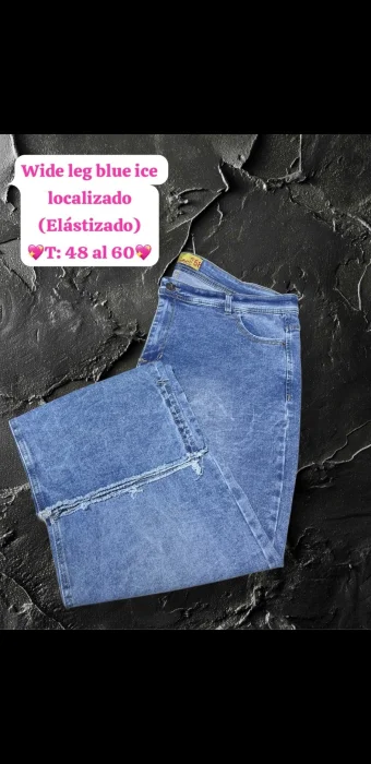 Wide Leg Zul Localizado Especial Elastizado