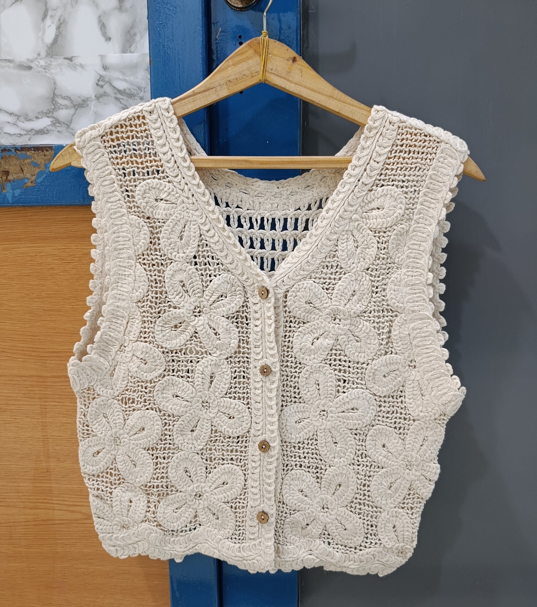 Chaleco Importado Broderie - Imagen 2