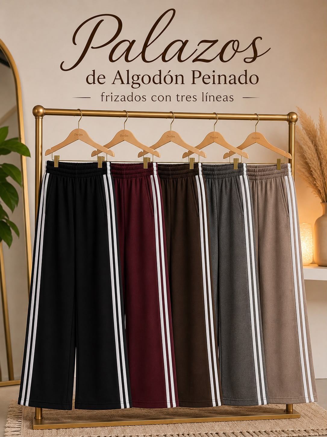 Palazos Deportivos con 3 Lineas Algodon Peinado - Imagen 3