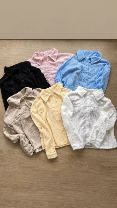 Camisa Broderie