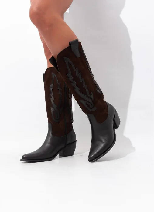 Texana de Cuero Vacuno Pantorrilla Plus Size Noha