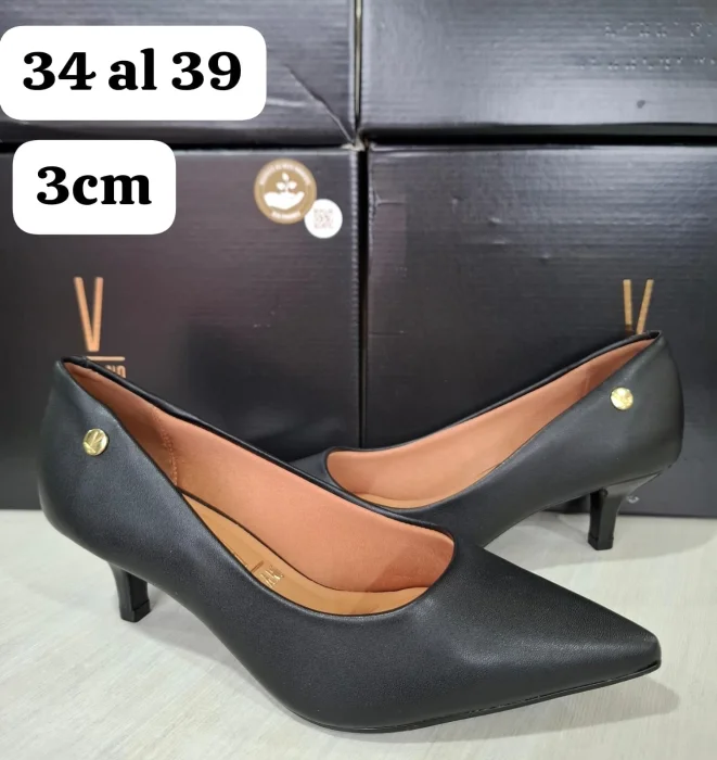 Taco Vizzano Negro Mate Talle 35 al 40