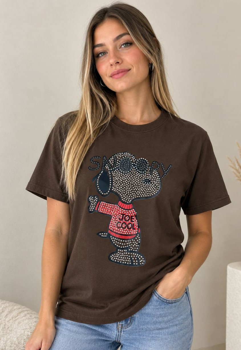 Remera Estampada Strass - Imagen 2