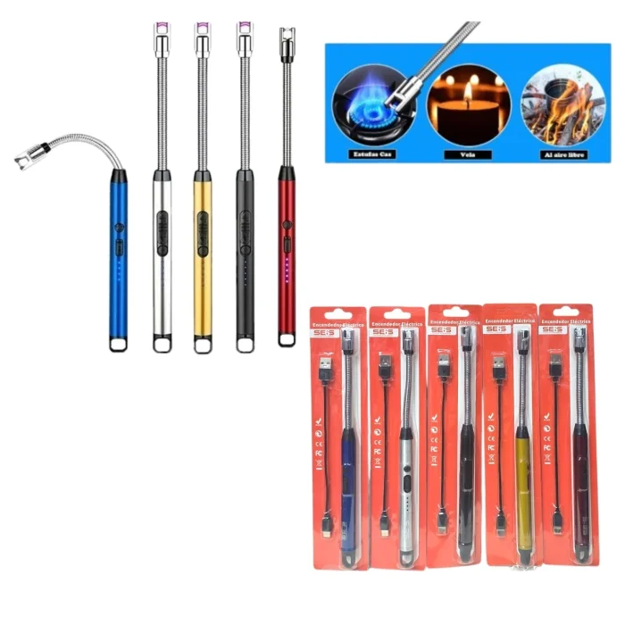 Encendedor Electrico Flexible Chispero Recargable (av5626)