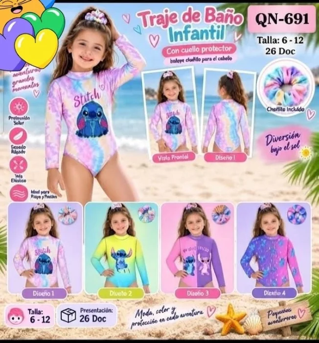 Traje de Baño Stich Protección Uv50