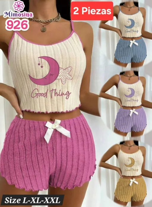 Pijama de 2 Piezas de Dama