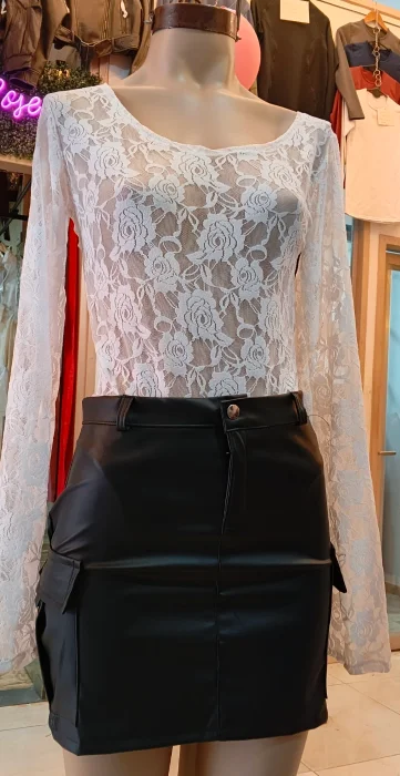 Body de Encaje Lycra Elastisado