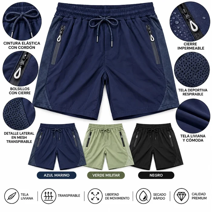Short Deportivo Liso Importado