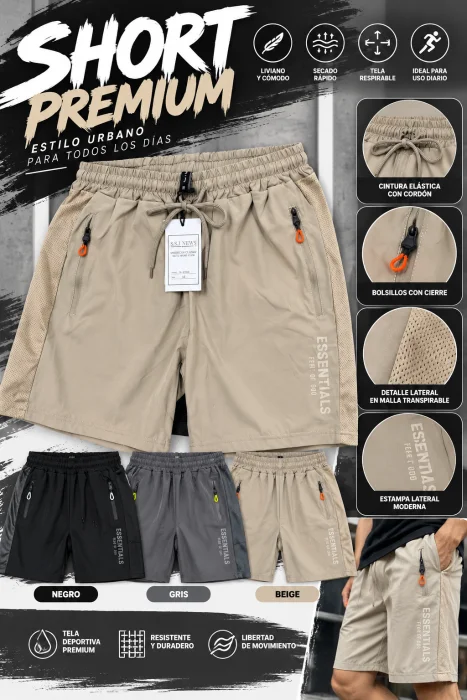 Short Deportivo Essencials Importado