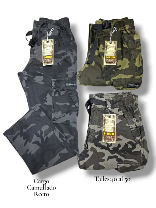 Cargo Camuflado Recto I-run