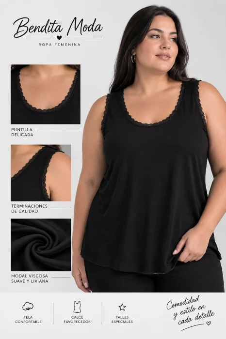 Musculosas de Puntilla