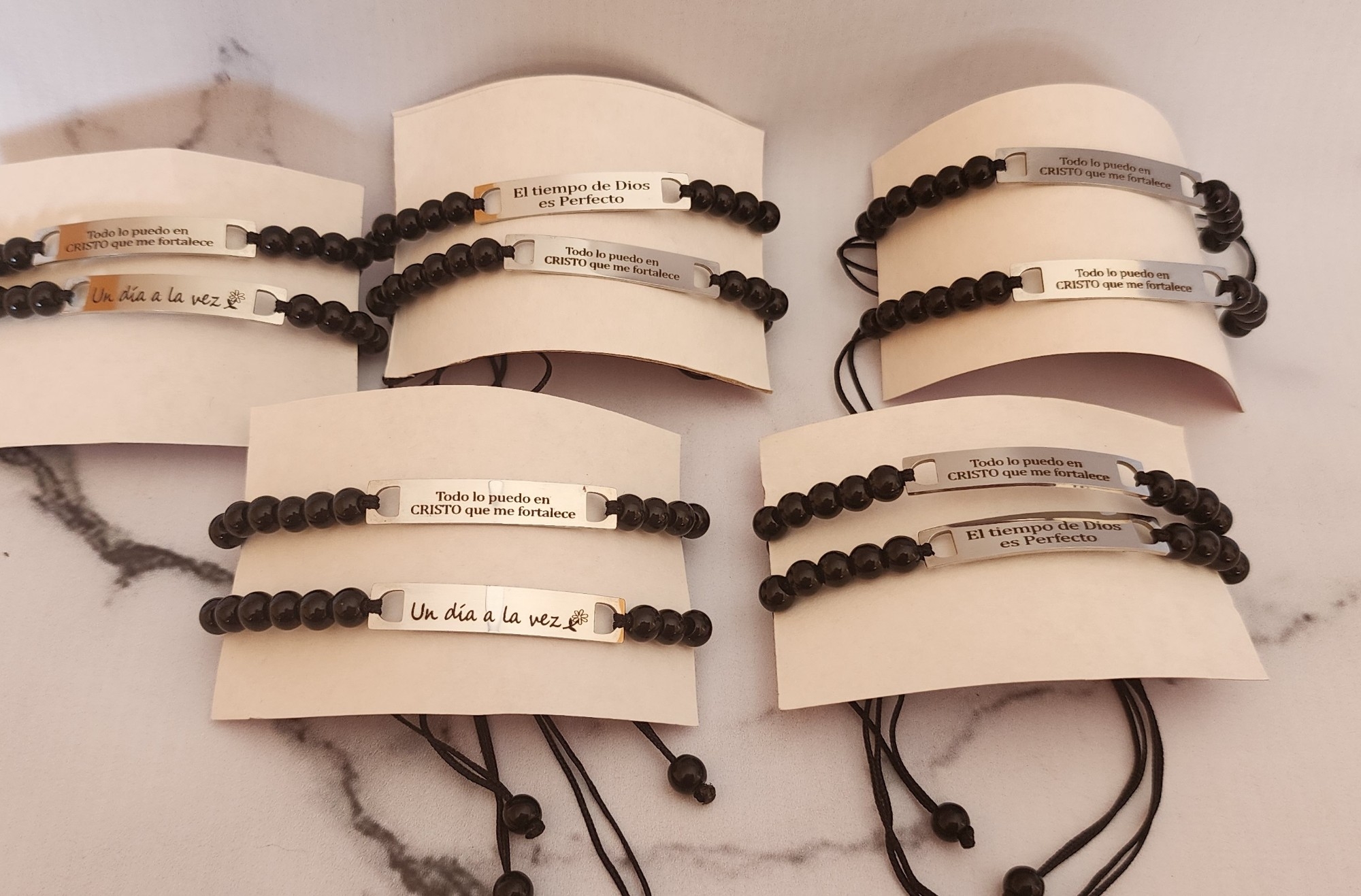 Pulseras Grabadas. Dia de la Madre. Frases Cristianas - Imagen 2