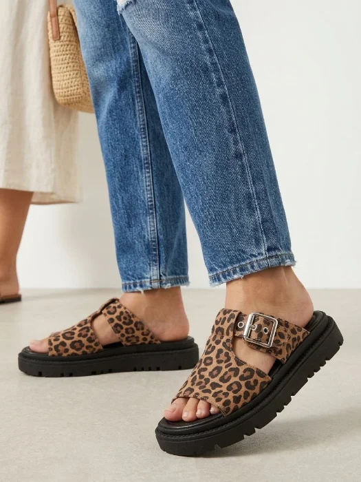 Sandalias Sueco Animal Print