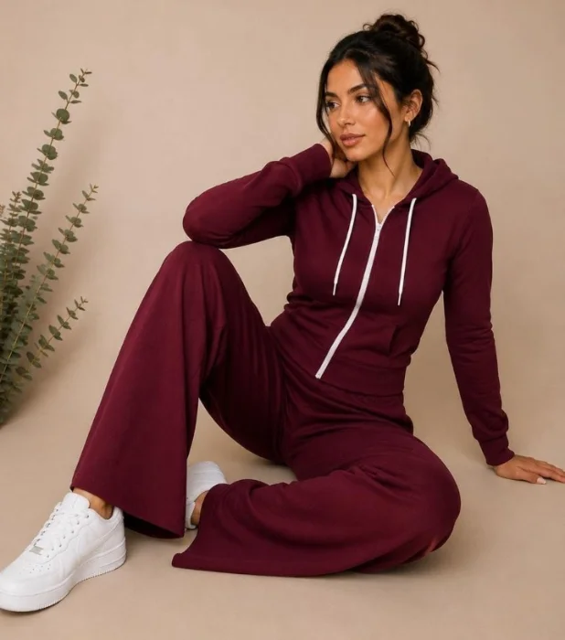 Conjunto Palazo+ Campera Rústico