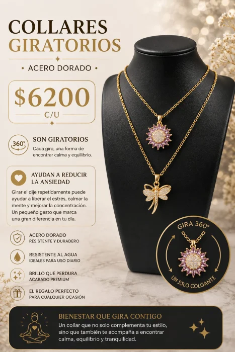 Collar Acero Dorado