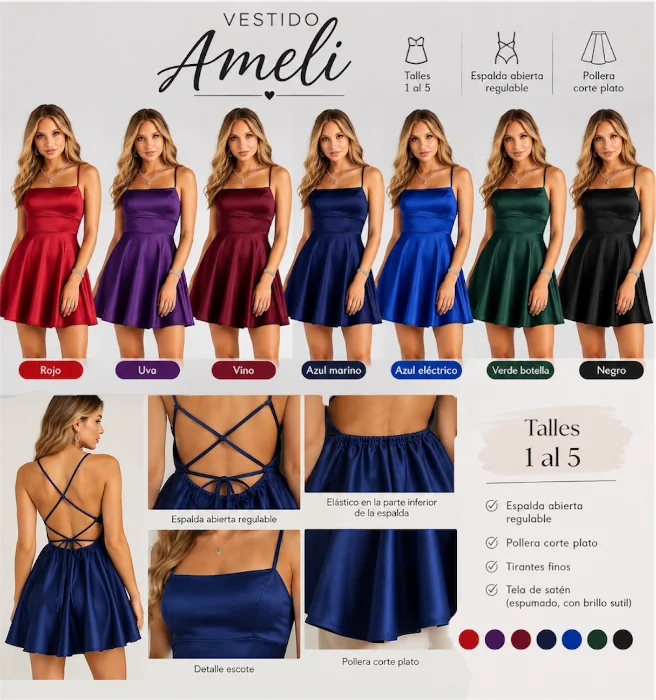 Vestido Corto Ameli