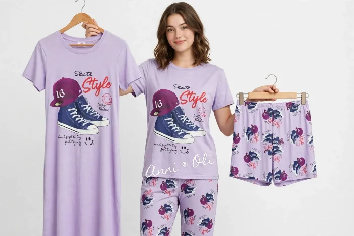 Pijama Mujer 4 Piezas Importado