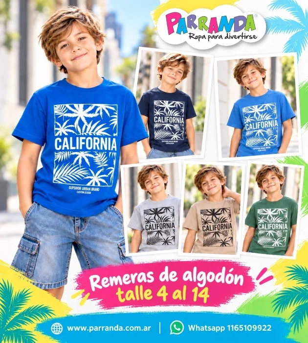 Remeras Niño de Algodón con Estampado