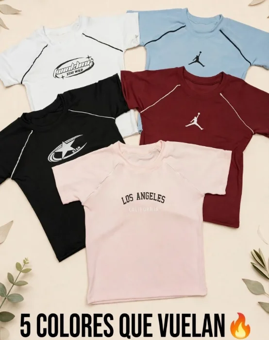 Remera con Vivo Jrdan ,adds ,nik Etc.